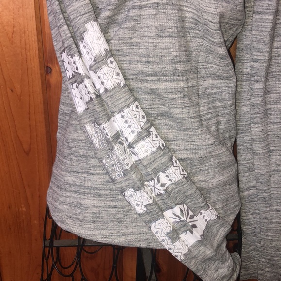 Victoria’s Secret PINK Thermal Sleep Henley Top I only sleep in pink size small - Picture 4 of 8